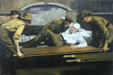 Verzamelplaats voor gewonden, 1920